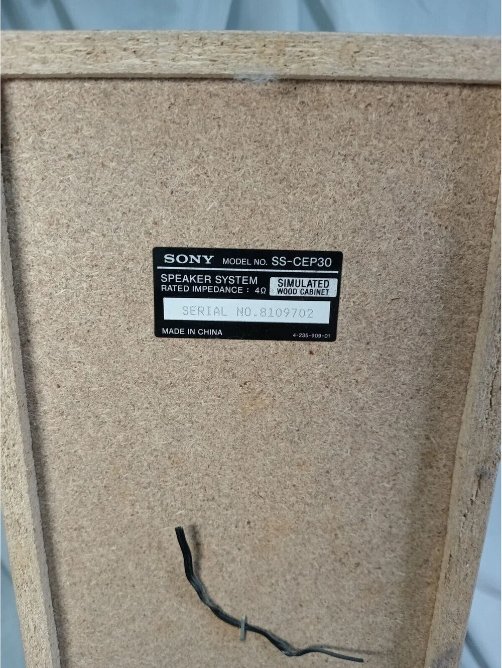 Pair of Sony SS-CEP30  Theater Surround Sound Bookshelf Speakers